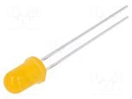 LED; orange; 5mm; 3000÷4200mcd; 30°; Front: convex; 3÷5VDC; -30÷85°C OPTOSUPPLY