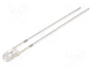 LED; green; 3mm; 3000÷4200mcd; 30°; Front: convex; 12VDC; -30÷85°C OPTOSUPPLY