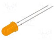 LED; 5mm; orange; 220÷330mcd; 30°; Front: convex; 15V; No.of term: 2 OPTOSUPPLY