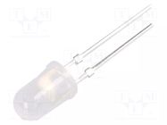 LED; red; 5mm; 4800÷6600mcd; 30°; Front: convex; 2.1÷2.6VDC; 78mW OPTOSUPPLY