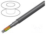 Wire; Xtra Guard® 1; 7x18AWG; PVC; dark grey; 600V; 30.5m; 100ft ALPHA WIRE