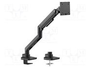 Monitor holder; 20g; 17÷49"; Arm len: 473mm; for one monitor LOGILINK