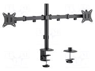 Holder; 9kg; 17÷32"; Arm len: 376mm; Standard: 75x75mm,100x100mm LOGILINK