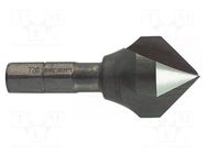 Countersink; high speed steel; Mounting: 1/4",hexagonal ALPEN-MAYKESTAG