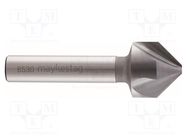 Countersink; cemented carbide; Mounting: rod 5mm; 6.3mm ALPEN-MAYKESTAG