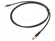Cable: for sensors/automation; M8; PIN: 4; 1.5m; plug; 60VDC; 50VAC LUTRONIC