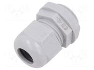Cable gland; M25; 1.5; IP68; polyamide; light grey; Entrelec TE Connectivity