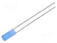 LED; blue; 3mm; 150÷220mcd; 110°; Front: flat; 2.9÷3.4VDC; -30÷85°C OPTOSUPPLY
