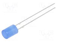 LED; 5mm; blue; 150÷220mcd; 140°; Front: flat; No.of term: 2; 15VDC OPTOSUPPLY