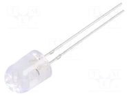 CRLED; blue; 8mm; 5800mcd; 30°; Front: convex; 20VDC; No.of term: 2 OPTOSUPPLY