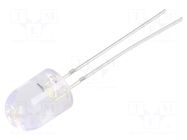 CRLED; white warm; 8mm; 7000mcd; 30°; Front: convex; 20VDC OPTOSUPPLY
