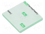 Tape: heat transfer; W: 30mm; L: 30mm; Thk: 3mm; 1.5W/mK AG TERMOPASTY