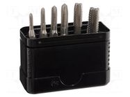 Kit: taps; Thread: M10,M3,M4,M5,M6,M8; 6pcs. ALPEN-MAYKESTAG