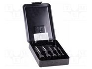 Kit: screw extractor; Range of val: M5-M18; 5pcs. ALPEN-MAYKESTAG