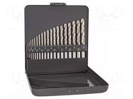 Drill set; for metal; high speed steel; metal case; HSS SUPER ALPEN-MAYKESTAG