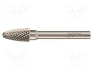 Rotary burr; Ø: 3mm; L: 38mm; metal; Working part len: 12mm; rod 3mm ALPEN-MAYKESTAG