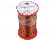 Coil wire; double coated enamelled; 1.2mm; 0.5kg; -65÷200°C INDEL