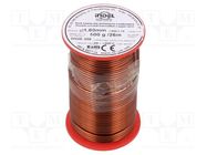 Coil wire; double coated enamelled; 1.6mm; 0.5kg; -65÷200°C INDEL