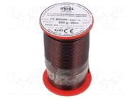 Coil wire; double coated enamelled; 1.8mm; 0.5kg; -65÷200°C INDEL