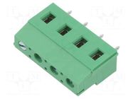 Connector: PCB terminal block; terminal; 16A; 300V; angled 90° ADAM TECH