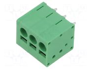 Connector: PCB terminal block; terminal; 20A; 300V; straight; 1x3 ADAM TECH