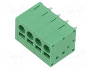 Connector: PCB terminal block; terminal; 20A; 300V; straight; 1x4 ADAM TECH