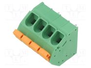 PCB terminal block; angled; 7.5mm; ways: 4; on PCBs; 24AWG÷10AWG ADAM TECH