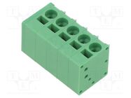 PCB terminal block; angled 90°; 5mm; ways: 5; on PCBs; 24AWG÷12AWG ADAM TECH