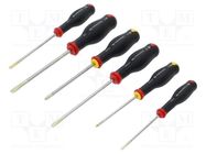 Kit: screwdrivers; Phillips,slot; 6pcs. FACOM