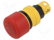 Switch: emergency stop; 16mm; Stabl.pos: 2; red; none; Pos: 2; 61 EAO