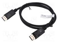 Cable; DisplayPort 1.4; DisplayPort plug,both sides; 2m; black DIGITUS