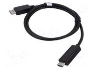 Cable; DisplayPort plug,both sides; DisplayPort 1.2; 2m; black DIGITUS