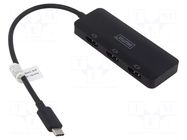 Adapter; HDCP 2.2; HDMI socket x3,USB C plug DIGITUS