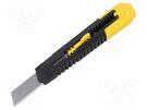 Knife; universal; Tool length: 160mm; W: 18mm; Handle material: ABS STANLEY