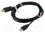 Cable; DisplayPort 1.2,HDMI 1.4; DisplayPort plug,HDMI plug; 3m Goobay