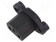 IEC 60320 connector 5091 Connector Outlet 10A F SCHURTER