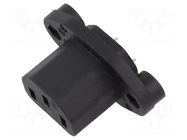 IEC 60320 connector 5091 Connector Outlet 10A F SCHURTER