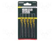 Hacksaw blade-set; wood,plastic; 57mm; 18teeth/inch; CLEAN WOOD METABO