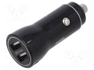 USB power supply; USB A socket x2; Sup.volt: 12÷24VDC; 5V/2.1A LOGILINK