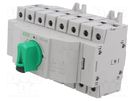 Module: mains-generator switch; Poles: 4; 415VAC; 63A; IP20 F&F
