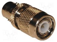 Adapter; BNC socket,TNC male; Insulation: PTFE; 50Ω AMPHENOL RF