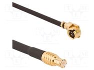 Cable; AMC female,MCX male; angled,straight; 0.3m AMPHENOL RF