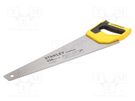 Hacksaw; wood; 8teeth/inch; TRADECUT™; 450mm STANLEY