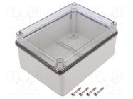 Enclosure: multipurpose; X: 118mm; Y: 158mm; Z: 76mm; SCABOX; grey SCAME