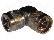 Adapter; N male,both sides; Insulation: PTFE; 50Ω; Mat: brass AMPHENOL RF