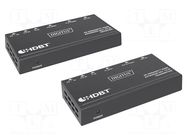 HDMI extender; HDBaseT™,HDCP 2.2,HDMI 1.4; black; metal; 70m DIGITUS