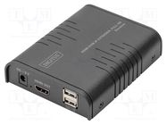 Device: KVM switch; HDCP 1.4,HDMI 1.3,USB 2.0; black; 120m DIGITUS