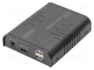 Device: KVM switch; black; HDCP 1.4,HDMI 1.3,USB 2.0; 120m DIGITUS