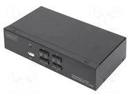 Device: KVM switch; black; HDMI 1.4,USB 2.0 DIGITUS