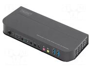 Device: KVM switch; HDCP 2.2,HDMI 2.0,USB 2.0,USB 3.0; black DIGITUS